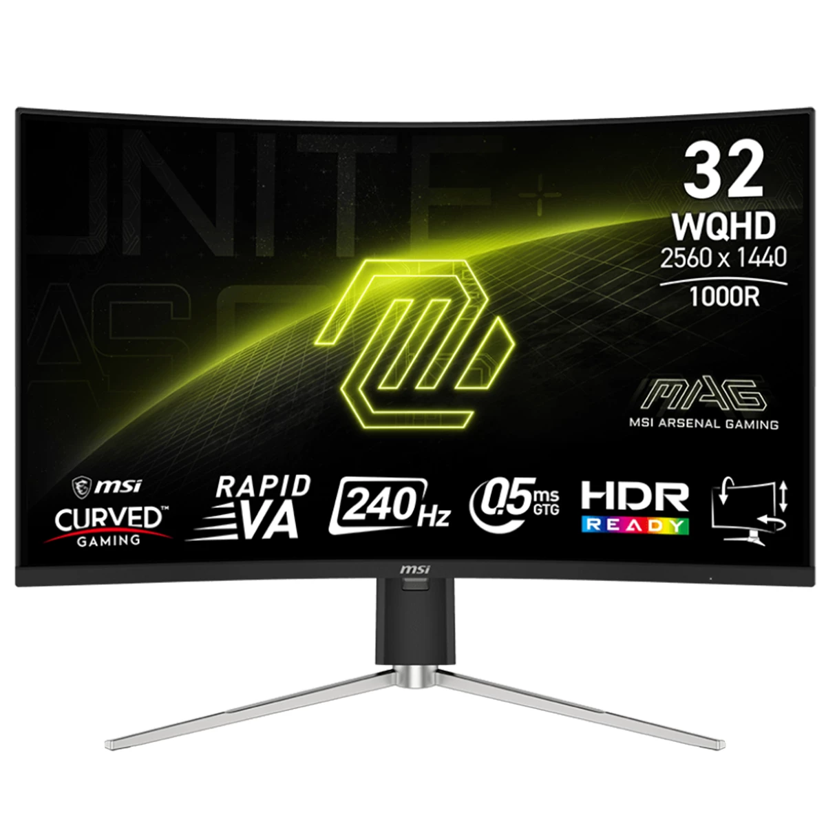 مانیتور گیمینگ خمیده ام اس آی مدل MAG 325CQRXF E2 سایز 32 اینچ